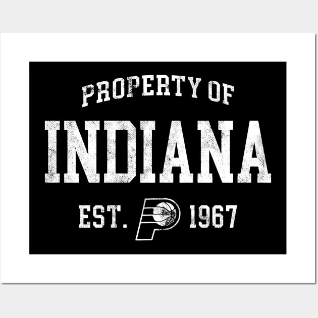 Property of Indiana State Wall Art by RichyTor